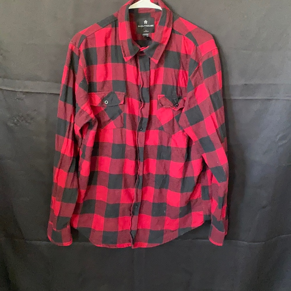 black and red flannel